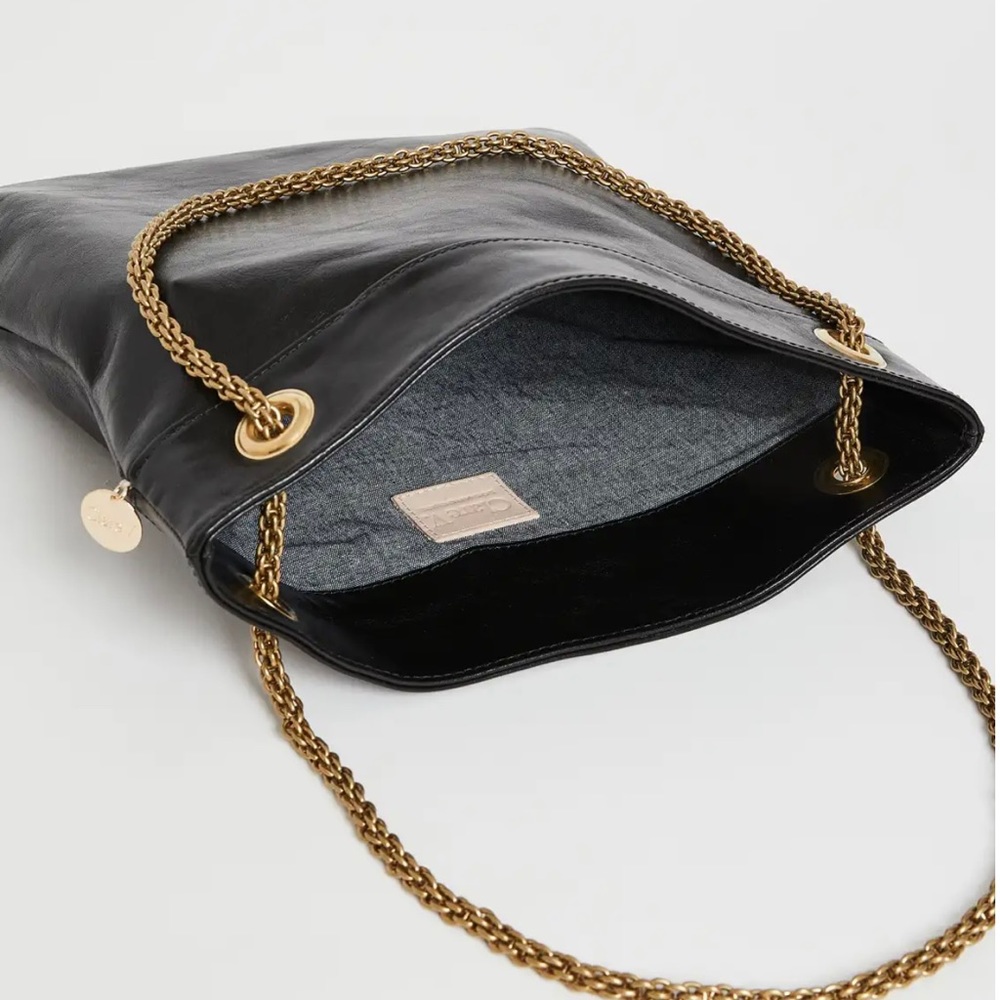 Clare V Delphine black crossbody shoulder chain bag NWT $345